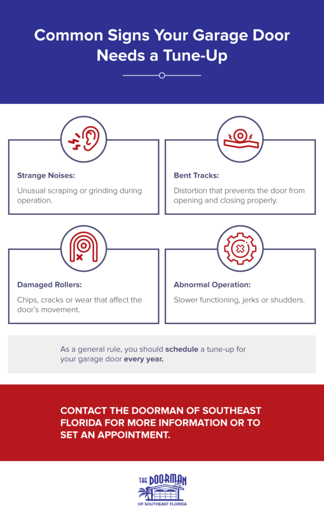 Common Signs Your Garage Door Needs a Tuneup infographic